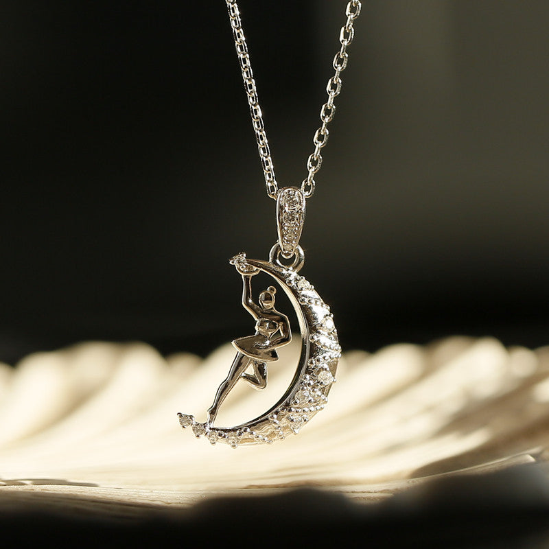 “Dance of the Moon” Original Design Sterling Silver Necklace
