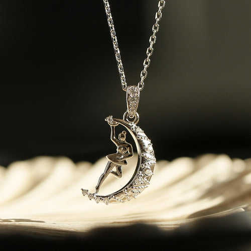 “Dance of the Moon” Original Design Sterling Silver Necklace
