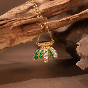 Original Design Banana Necklace, Silver with Gold Plating