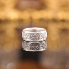Load image into Gallery viewer, “Weaving Light” Original Design Openwork Lace Ring, Sterling Silver