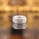 “Weaving Light” Original Design Openwork Lace Ring, Sterling Silver