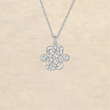 Load image into Gallery viewer, Original, New Chinese-Style Light Luxury Diamond-Set Swastika Necklace in 925 Sterling Silver