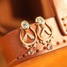 Load image into Gallery viewer, Original Design Rabbit Earrings, Silver with Gold Plating