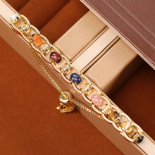 Load image into Gallery viewer, “Spirit Stone Resonance” Original Design Natural Gemstone Bracelet in Sterling Silver