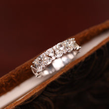 Load image into Gallery viewer, Original Mini Cake White Crystal Ring in Sterling Silver with Diamonds