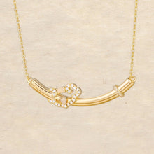 Load image into Gallery viewer, Original Chinese-Style Ruyi White Hotan Jade Necklace with Gold-Plated Silver