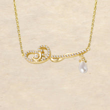 Load image into Gallery viewer, Original Chinese-Style Cloud-Shaped Pearl Necklace, Silver with Gold Plating