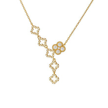 Load image into Gallery viewer, Original Chinese-Style Four-Leaf Clover Lucky Necklace, Silver with Gold Plating