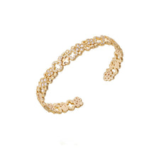 Load image into Gallery viewer, Original Four-Leaf Clover Lucky Sterling Silver Bracelet with Diamonds