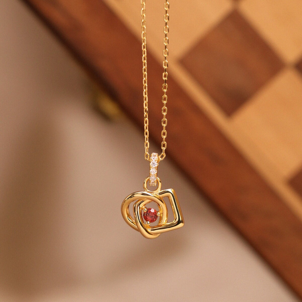 Original Chinese-style necklace: silver-plated gold choker