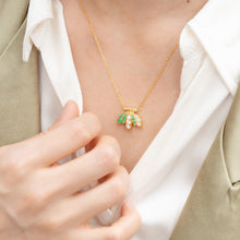 Load image into Gallery viewer, Original Design Banana Necklace, Silver with Gold Plating