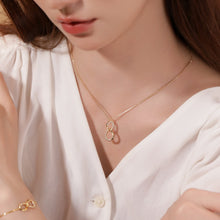 Load image into Gallery viewer, Hengxun Original Design Moissanite Necklace: Gold-Plated Silver with Diamonds
