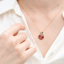 Load image into Gallery viewer, Original Design Cherry Necklace, Silver with Gold Plating
