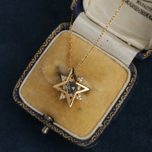 Load image into Gallery viewer, Original Blue Topaz Necklace, Silver with Gold Plating, Vintage Style