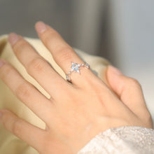 Load image into Gallery viewer, Original Topaz Star Open-Band Sterling Silver Ring