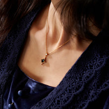 Load image into Gallery viewer, Original Sugar Tower Topaz Star Necklace, Silver with Gold Plating