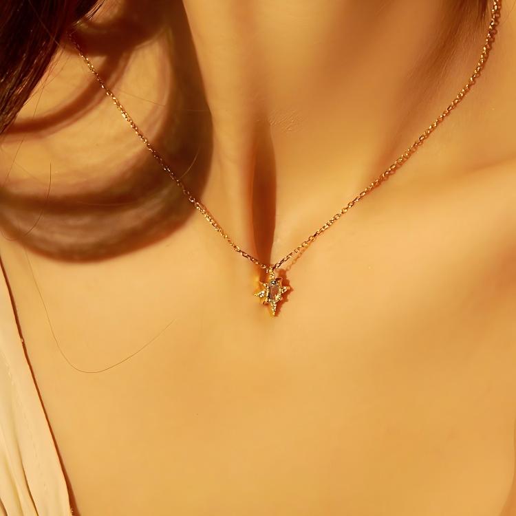 Affordable Luxury Vintage Topaz Necklace: Gold-Plated Silver Choker