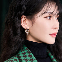 Load image into Gallery viewer, Original Design Rabbit Earrings, Silver with Gold Plating