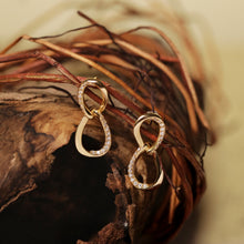 Load image into Gallery viewer, Original Möbius Strip Moissanite Sterling Silver Stud Earrings