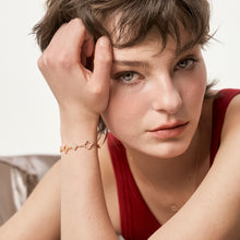 Load image into Gallery viewer, Original Openwork Four-Leaf Clover Lucky Bracelet in Gold-Plated Silver with Diamonds