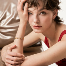Load image into Gallery viewer, Original Four-Leaf Clover Lucky Sterling Silver Bracelet with Diamonds