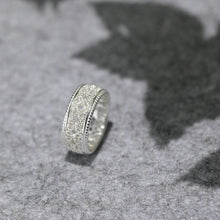 Load image into Gallery viewer, “Weaving Light” Original Design Openwork Lace Ring, Sterling Silver