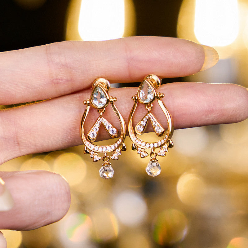 Original Design Rabbit Earrings, Silver with Gold Plating