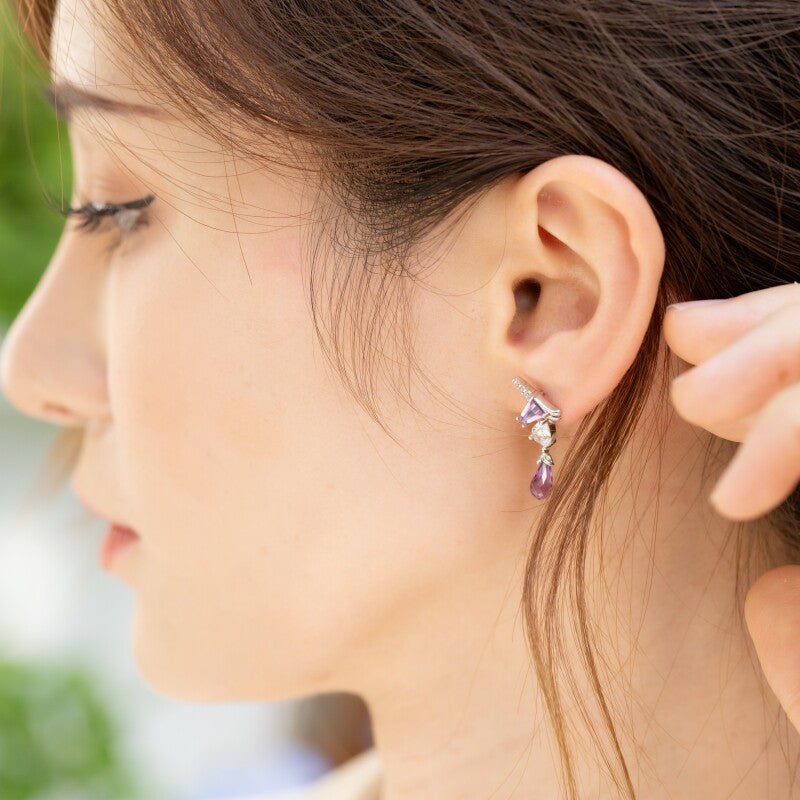 Original Design Starry Sky Unicorn Stud Earrings, Sterling Silver