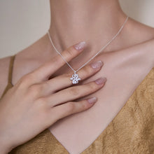 Load image into Gallery viewer, Original, New Chinese-Style Light Luxury Diamond-Set Swastika Necklace in 925 Sterling Silver