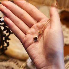 Load image into Gallery viewer, Original Sugar Tower Topaz Star Necklace, Silver with Gold Plating