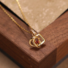 Load image into Gallery viewer, Original Chinese-style necklace: silver-plated gold choker