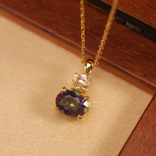 Load image into Gallery viewer, Proust Original Scent Memory Rainbow Topaz Perfume Bottle Necklace