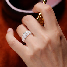 Load image into Gallery viewer, “Weaving Light” Original Design Openwork Lace Ring, Sterling Silver
