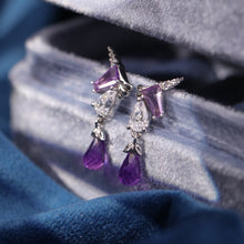 Load image into Gallery viewer, Original Design Starry Sky Unicorn Stud Earrings, Sterling Silver