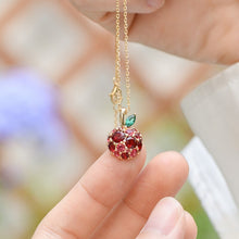 Load image into Gallery viewer, Original Design Cherry Necklace, Silver with Gold Plating