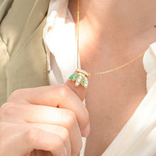 Load image into Gallery viewer, Original Design Banana Necklace, Silver with Gold Plating
