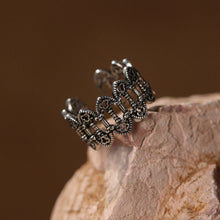 Load image into Gallery viewer, “Dawn of the Holy Court” Original Design Sterling Silver Open-Ended Ring