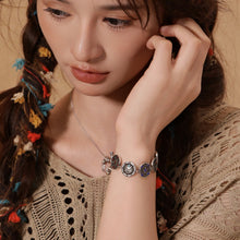 Load image into Gallery viewer, Original Design Urban Nomad-Style Turquoise Bracelet in Sterling Silver