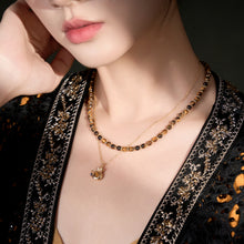 Load image into Gallery viewer, Original Tiger's Eye Necklace with Gold-Plated Silver Choker