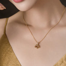 Load image into Gallery viewer, Original Chinese-style necklace: silver-plated gold choker