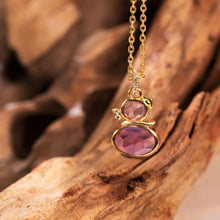 Load image into Gallery viewer, Original Design Amethyst Necklace in Gold-Plated Silver