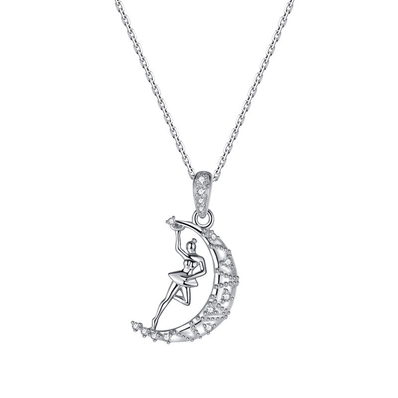 “Dance of the Moon” Original Design Sterling Silver Necklace