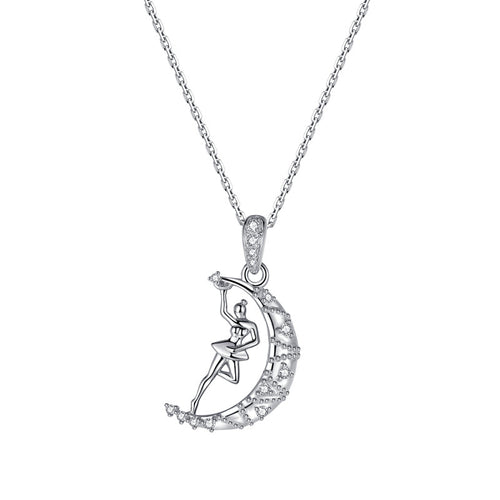 “Dance of the Moon” Original Design Sterling Silver Necklace