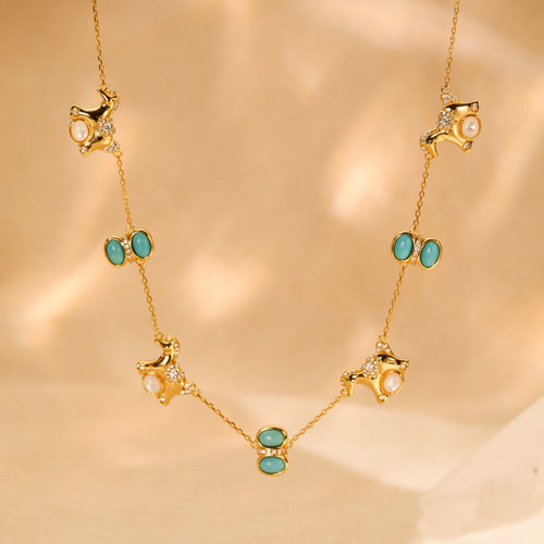 Original Pony Necklace with Turquoise
