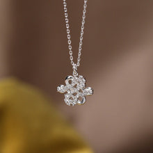 Load image into Gallery viewer, Original, New Chinese-Style Light Luxury Diamond-Set Swastika Necklace in 925 Sterling Silver