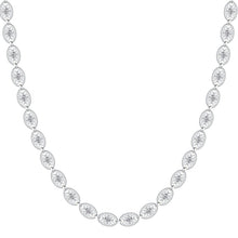 Load image into Gallery viewer, “Weaving Light” Original Vintage Openwork Lace Necklace, Sterling Silver