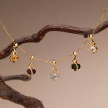 Load image into Gallery viewer, Colorful Gourd-Shaped New Chinese-Style Original Design Pendant, Silver with Gold Plating