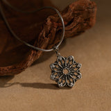 “Dawn of the Holy Court” Original Design Sterling Silver Necklace: Vintage French Openwork