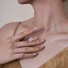 Load image into Gallery viewer, Original, New Chinese-Style Light Luxury Diamond-Set Swastika Necklace in 925 Sterling Silver