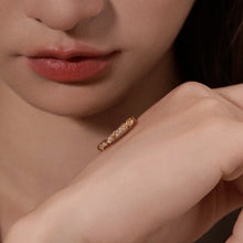 Load image into Gallery viewer, Original Design Starry Sky Ring with Layered Bands in Sterling Silver and Diamond Accents